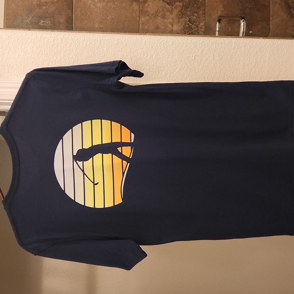 Navy Blue Men's Shirt, Golf Shirt